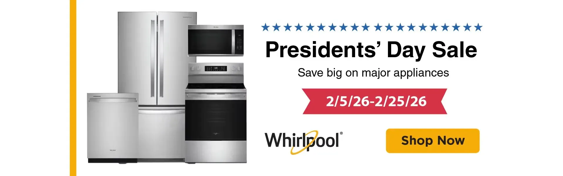 Whirlpool Presidents Day Sale